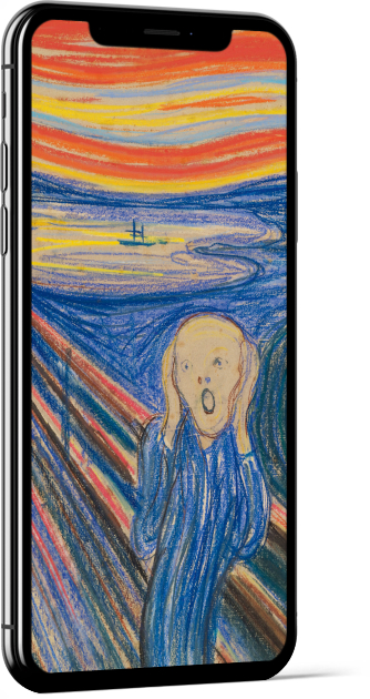 The Scream of Nature by Munch Wallpaper