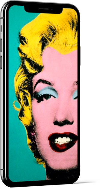 Turquoise Marilyn by Warhol Wallpaper