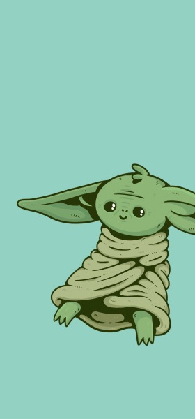 Baby Yoda Fan Art by Deivid Sáenz Wallpaper