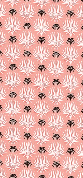 Pink Pattern - Laura Pacheco Wallpaper
