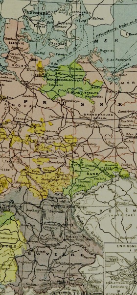 Vintage Prussia Map Wallpaper