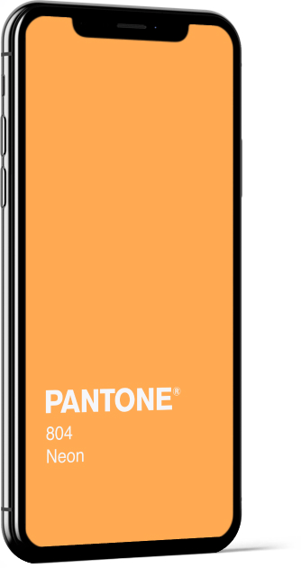 PANTONE 804 Neon Plain Wallpaper