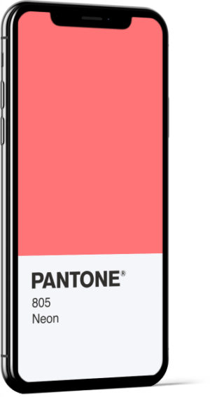 PANTONE 805 Neon Card Wallpaper | Wallaland