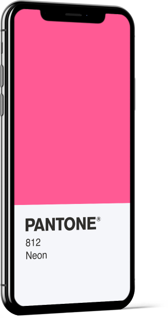 PANTONE 812 Neon Card Wallpaper