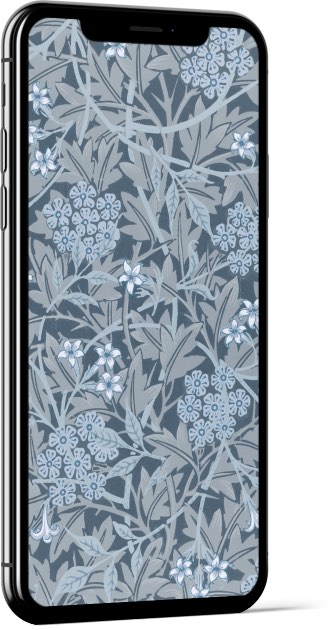 Jasmine Blue by William Morris Wallpaper