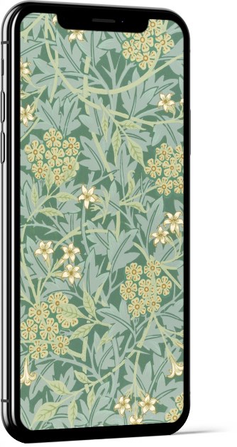 Jasmine Green by William Morris Wallpaper