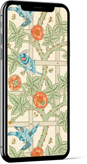 Trellis William Morris Wallpaper