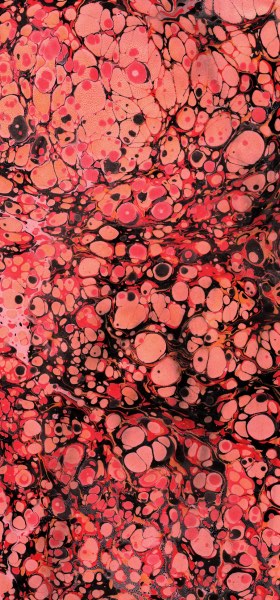 Paper Marbling Texture in Pink and Black Wallpaper