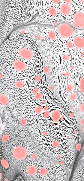 Paper Marbling Texture in Pink Wallpaper