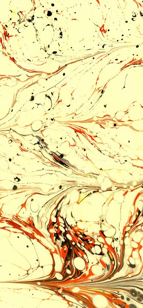 Paper Marbling Texture Wallpaper in Yellow