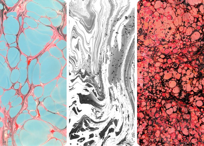 Paper Marbling Textures Wallpaper Collection