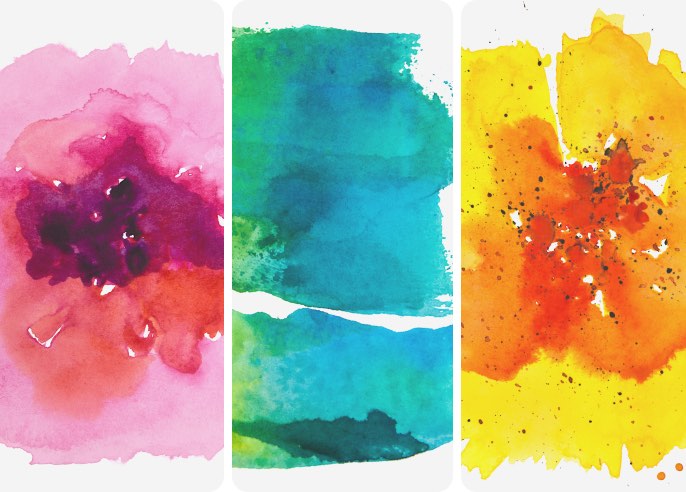 Watercolor Textures Wallpaper Collection