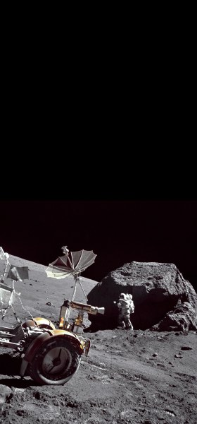 Harrison Schmitt on the Moon Wallpaper