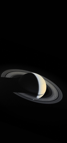 Saturn from Voyager 1 Wallpaper